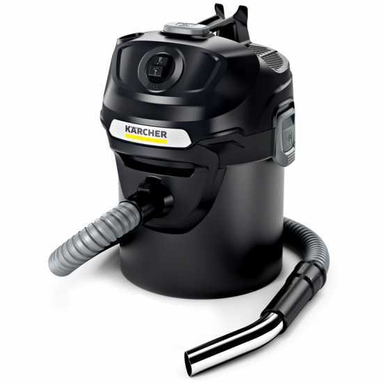 Karcher AD 2 - Aspiracenere a bidone - vano raccolta in metallo da 14 lt - motore 600 W