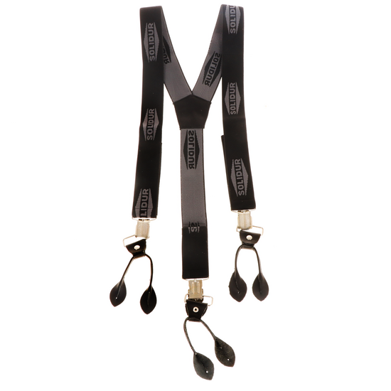 Bretelle Solidur Forest colore nero e grigio