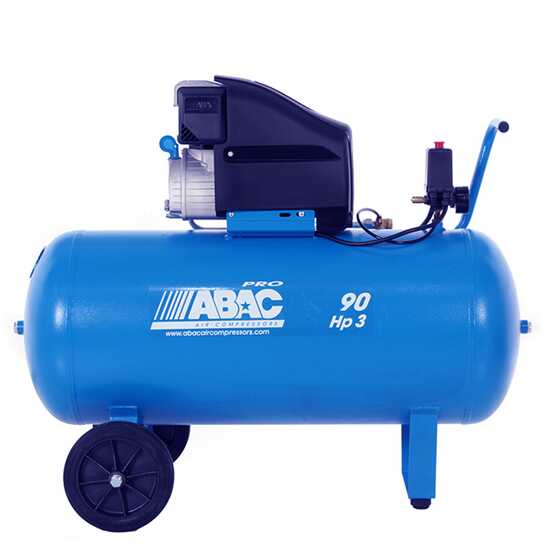 Abac Estoril L30P - Compressore aria elettrico carrellato - Motore 3 HP - 90 lt
