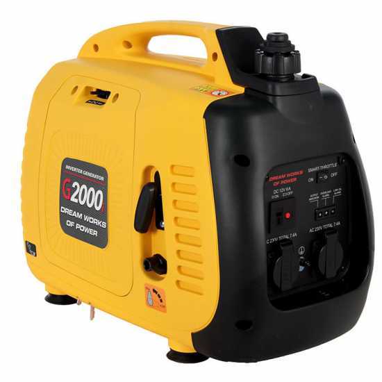 AMA G2000i - Generatore di corrente silenziato portatile a inverter 1.9 kW - Continua 1.7 kW Monofase