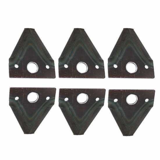 Kit 6 martelli con viti di ricambio per biotrituratori AgriEuro