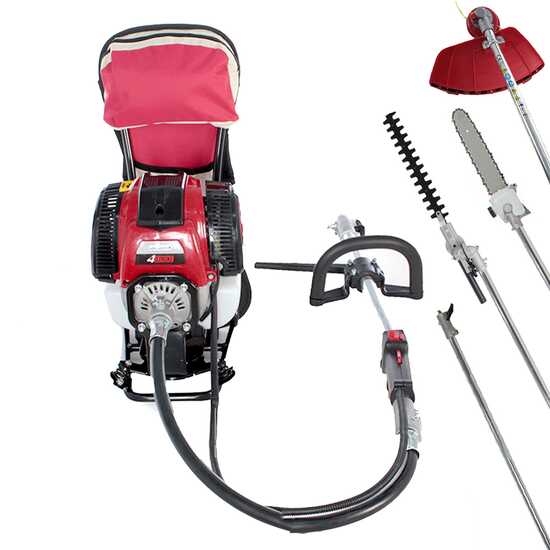 Decespugliatore multifunzione, potatore e tagliasiepi a zaino GeoTech FBC400BP 4T 38.9 cc