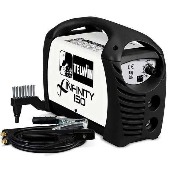 Telwin Infinity 150 - Saldatrice Inverter (MMA) + Kit, corrente continua (DC)
