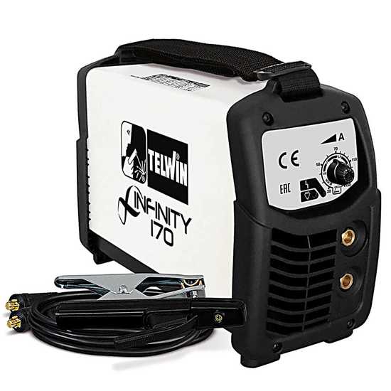 Telwin Infinity 170 - Saldatrice Inverter (MMA, TIG), corrente continua (DC)