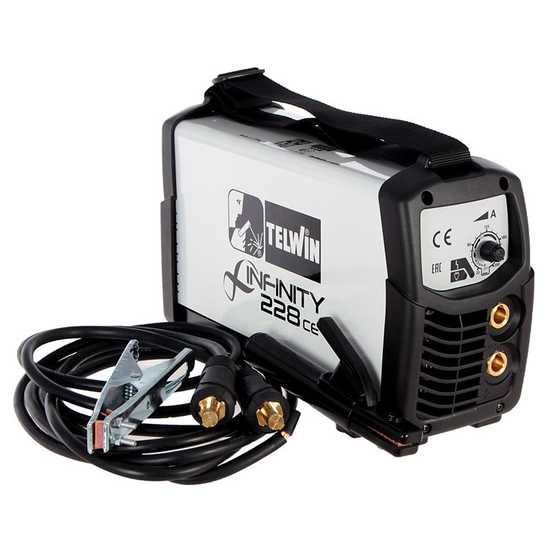 Telwin Infinity 228 CE - Saldatrice Inverter (MMA, TIG), corrente continua (DC)
