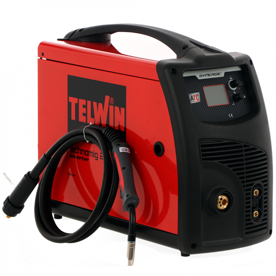 Saldatrice inverter a filo Telwin Technomig 215 Dual Synergic - GAS/NO GAS-MIG-MAG, MMA e TIG
