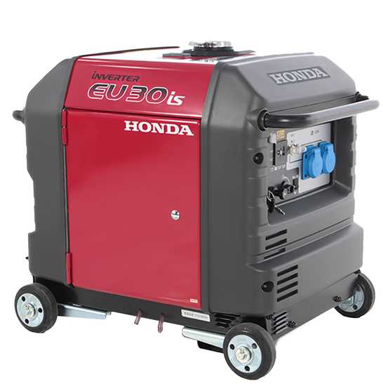 Honda EU30is - Generatore di corrente silenziato carrellato a inverter 3kW - Continua 2.8 kW Monofase