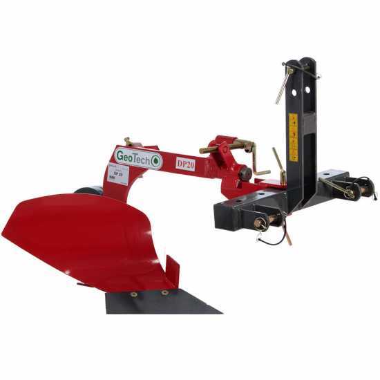 GeoTech DP20 - Aratro monovomere con struttura rinforzata - Per trattori con attacco a tre punti