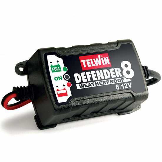 Telwin Defender 8 - Caricabatterie e mantenitore intelligente - batterie al Piombo 6/12V