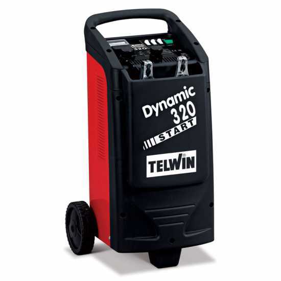 Telwin Dynamic 320 Start - Caricabatterie auto e avviatore - batterie WET/START-STOP 12/24V