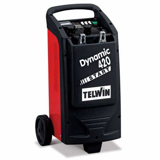 Telwin Dynamic 420 Start - Caricabatterie auto e avviatore - batterie WET/START-STOP 12/24V