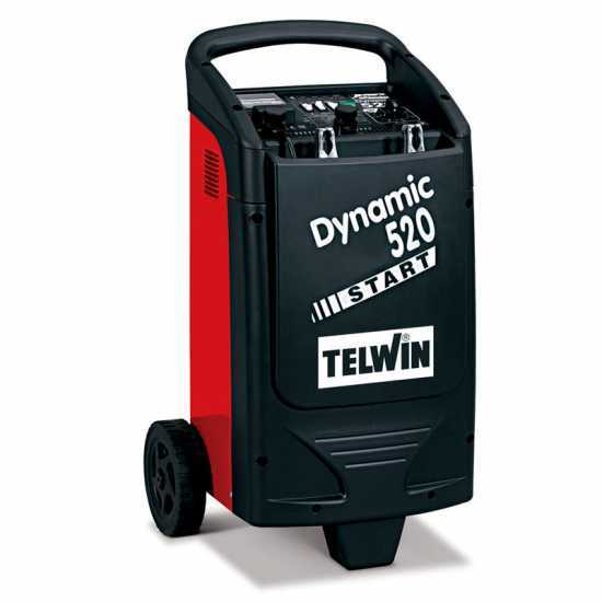 Telwin Dynamic 520 Start - Caricabatterie auto e avviatore - batterie WET/START-STOP 12/24V