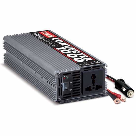 Telwin Converter 1000 - Convertitore di corrente inverter da 12V DC a 230V AC - potenza 1000 W