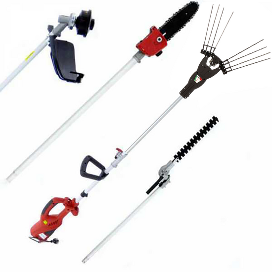 GeoTech BC 1400 Combi - Abbacchiatore + Decespugliatore multifunzione elettrico