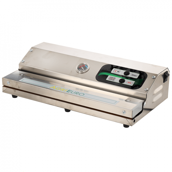Macchina sottovuoto MINI Euro 360 INOX + vuotometro - Barra saldante 37cm