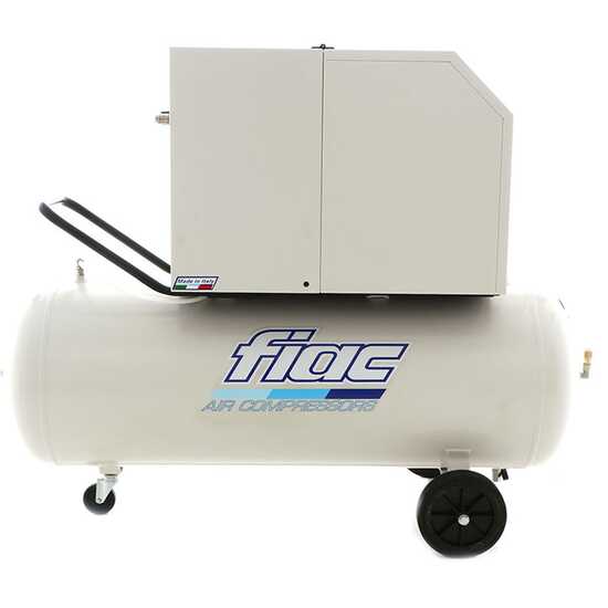 FIAC Silent AB200/360M - Compressore aria elettrico monofase a cinghia, insonorizzato - Motore 3 HP - 200 lt