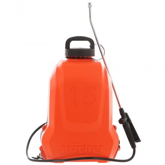 Pompa irroratrice a spalla Stocker - batteria a Litio, capacit&agrave; serbatoio 15 litri