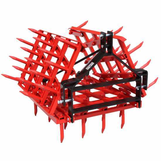 Erpice a denti fissi EPPR50 - Serie pesante rinforzato - Portato/Trainato - 50 Denti - 250cm