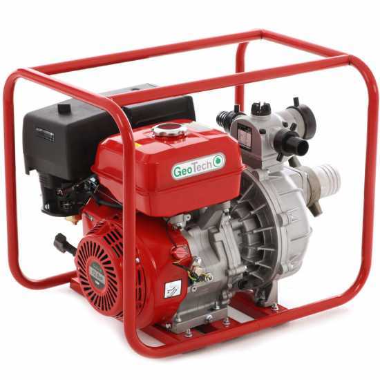 GeoTech LHP80 - Motopompa a scoppio autoadescante - Raccordi da 80 mm