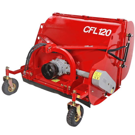 GeoTech-Pro CFL120 - Trinciaerba per trattore - Cesto di raccolta - Raccoglitore - Serie media