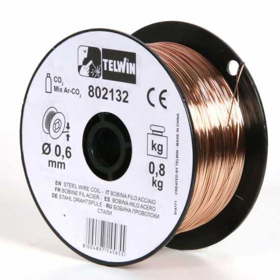 Bobina filo acciaio 0,6 mm Telwin - 0,8 kg