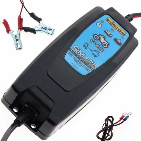 Deca SM 608 - Caricabatterie automatico auto - 6V - batterie auto e moto fino a 35 Ah