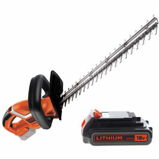 Black &amp; Decker GTC1845L20-QW - Tagliasiepi a batteria 18V/2Ah - Lama da 45 cm