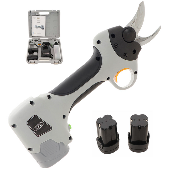 Forbici elettriche da potatura Volpi KV300 - 2 batterie al Litio - &Oslash; max 25mm