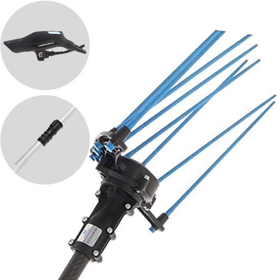 Campagnola HERCULES 58V - Asta in alluminio - 200 - 270 cm - Abbacchiatore elettrico a batteria