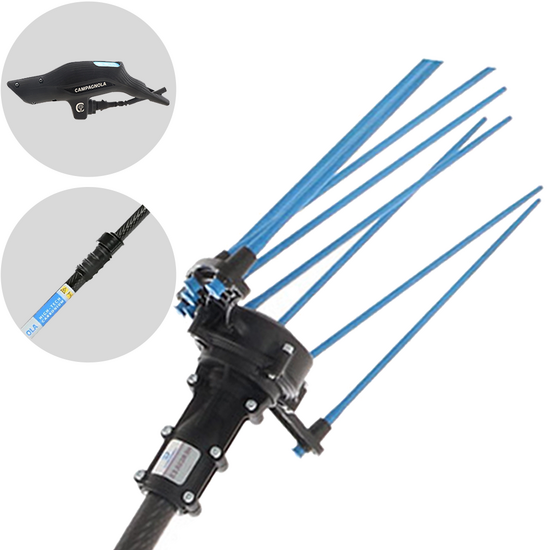 Campagnola HERCULES 58V - Asta in carbonio - 235 - 320 cm - Abbacchiatore elettrico a batteria