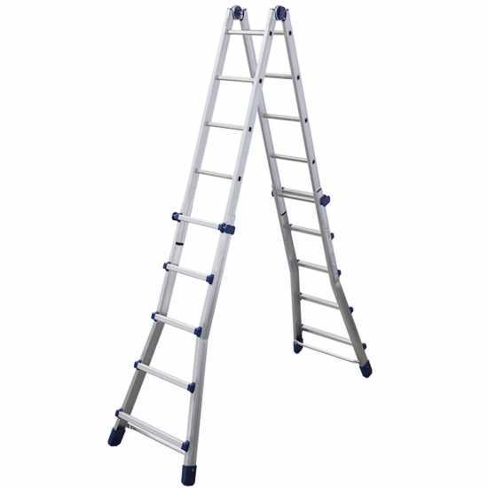 Facal Briko Blu, 2x10 gradini, 5.12 mt - Scala in alluminio telescopica