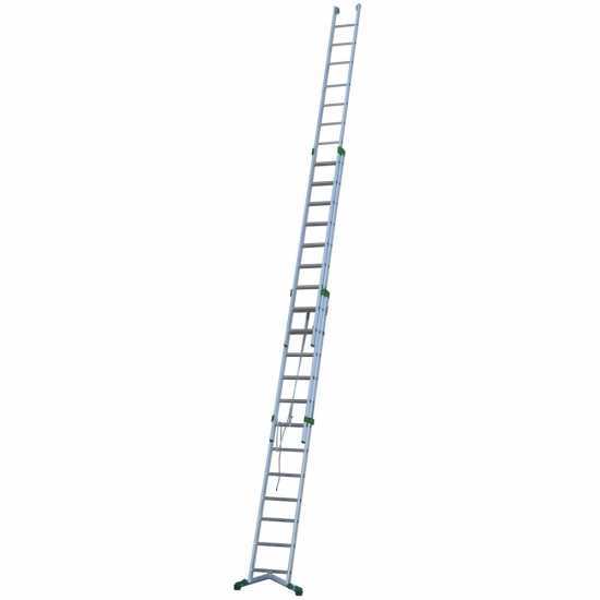 Facal Super Prima, 12+13+13 gradini, 9.90 mt - Scala in alluminio con fune