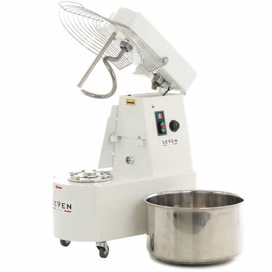Seven Italy GHR 40 2V - Impastatrice a spirale - 400V - Con ruote e timer - 2 Velocit&agrave;