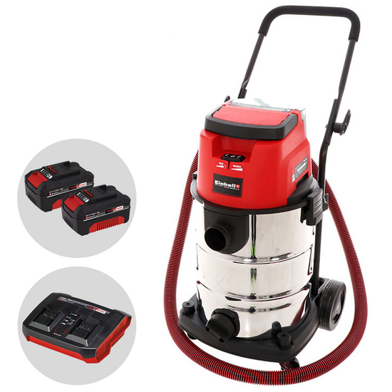 Einhell TE-VC 36/30 Li - Aspirasolidi e liquidi a batteria - 2x 18V 4Ah
