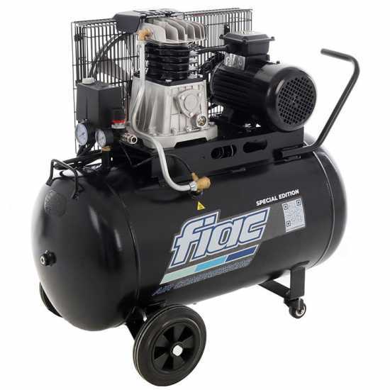 FIAC AB 100/348 TC - Compressore aria elettrico trifase a cinghia - Motore 3 HP - 100 lt