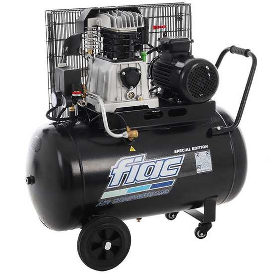 FIAC AB 100/415 TC - Compressore aria elettrico trifase a cinghia - Motore 3 HP - 100 lt