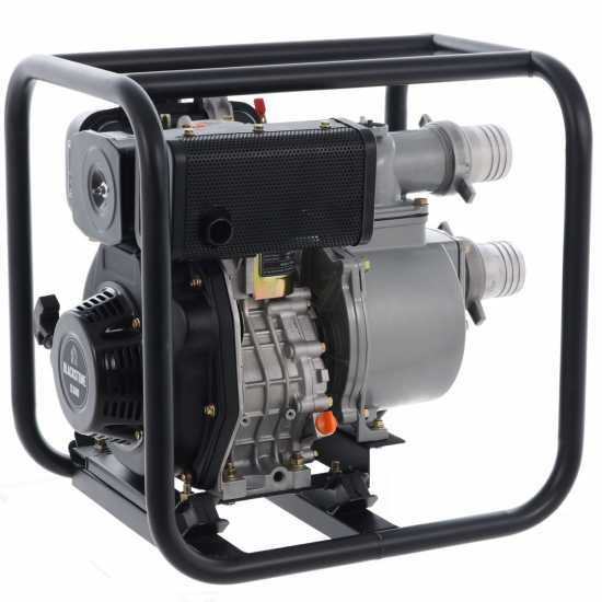BlackStone BD 8000 - Motopompa diesel autoadescante - Raccordi 80 mm