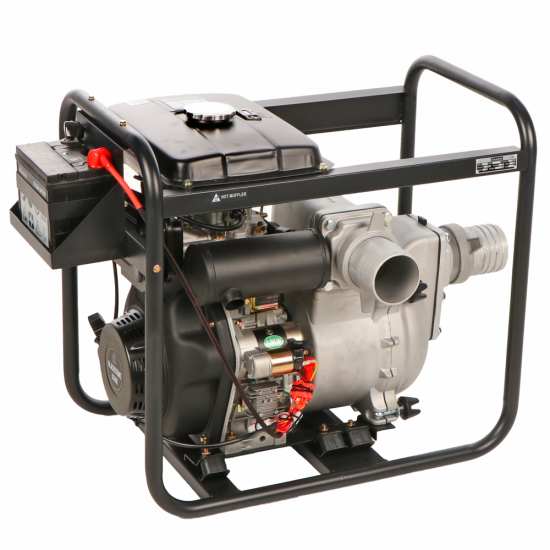 BlackStone BD-ST 10000ES - Motopompa diesel per acque nere sporche - Raccordi 100 mm