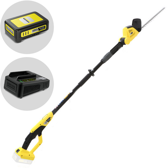 Karcher PHG 18-45 - Tagliasiepi su asta di prolunga telescopica a batteria 18V/2.5Ah