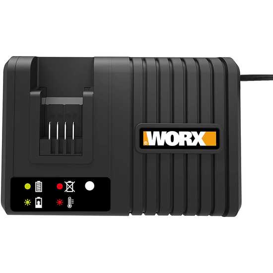 Caricabatterie ULTRA RAPIDO Worx per Batterie 20V Powershare, Fino a 6000 mAh