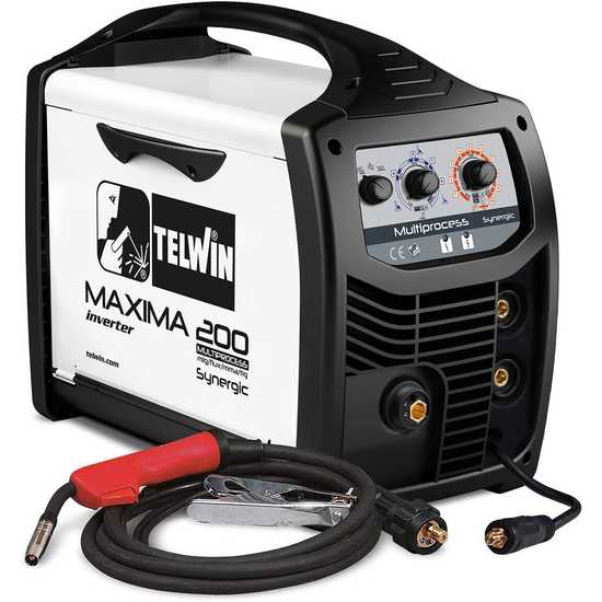 MAXIMA 160 SYNERGIC GARANZIA ITA Telwin TELWIN SALDATRICE INVERTER A FILO CONTINUO mod 