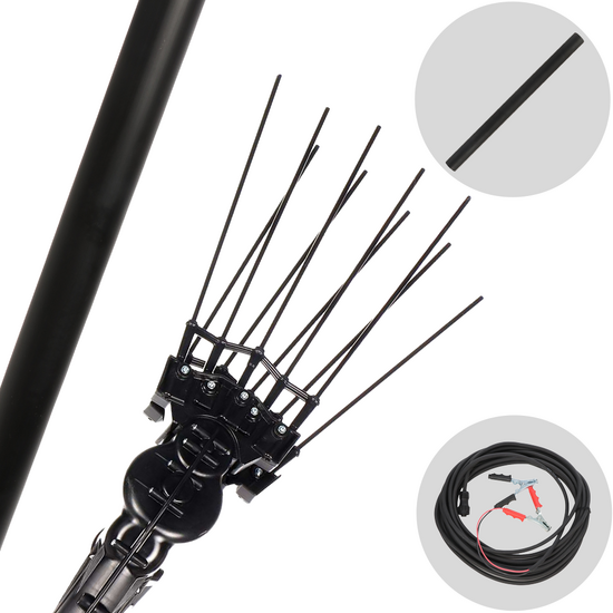 Aima Twist Plus 2.0 - Abbacchiatore elettrico 230/330 cm a batteria tipo auto con cavo in dotazione - Asta fissa + Prolunga