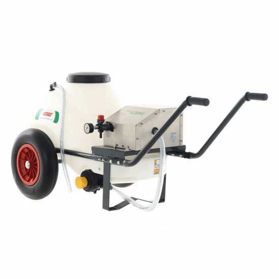 Kit pompa a batteria per irrorazione e carrello e serbatoio 80L - Pompa Comet CBM1500HP