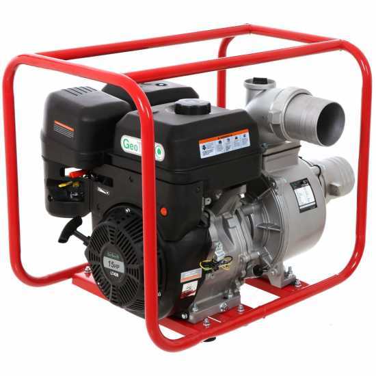 GeoTech LP 100V - Motopompa a scoppio - Raccordi 100 mm