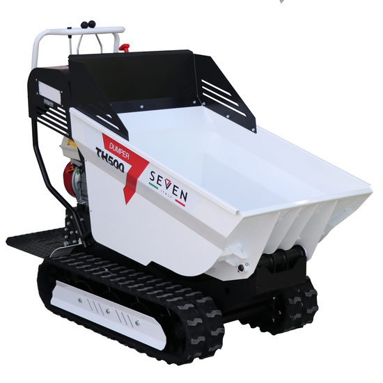 Seven Italy TH500 GX 200 - Motocarriola cingolata cassone dumper 500Kg - Cambio idrostatico
