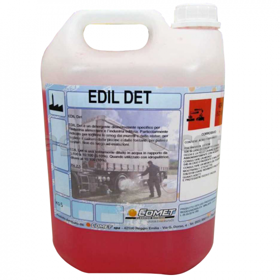 Detergente concentrato professionale per idropulitrice Comet Edil Det - 5 lt