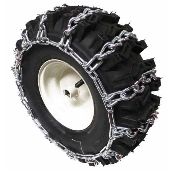 Coppia di catene da neve GeoTech per spazzaneve con pneumatici 13x4.10-6