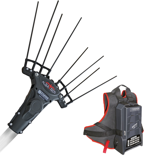 Zanon Albatros AL300 - Abbacchiatore elettrico a batteria a Litio - Asta telescopica 210 - 340cm - 50,4V 15.9 Ah