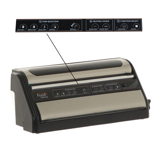 RoyalFood VVM 3300 - Macchina sottovuoto - Doppia barra saldante da 33cm