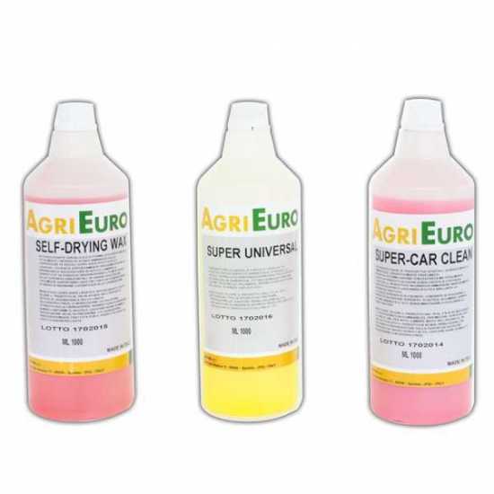 Set 3 detergenti professionali per idropulitrici - Specifici per la pulizia Auto e affini - 3 flaconi da 1 lt